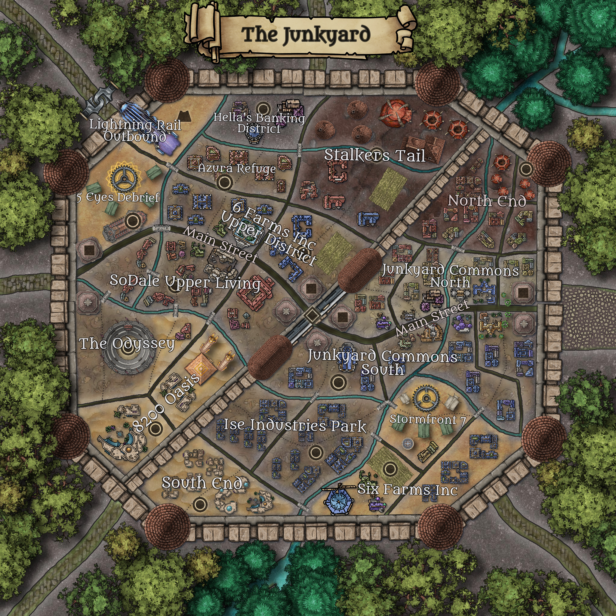 map of the yard